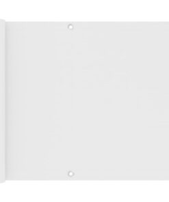 vidaXL Balkonscherm 75x400 cm oxford stof wit