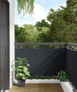 vidaXL Balkonscherm 75x500 cm oxford stof antraciet