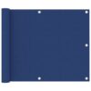 vidaXL Balkonscherm 75x500 cm oxford stof blauw