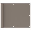 vidaXL Balkonscherm 75x500 cm oxford stof taupe