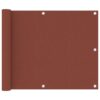vidaXL Balkonscherm 75x500 cm oxford stof terracotta