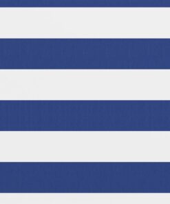 vidaXL Balkonscherm 75x500 cm oxford stof wit en blauw