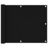 vidaXL Balkonscherm 75x500 cm oxford stof zwart