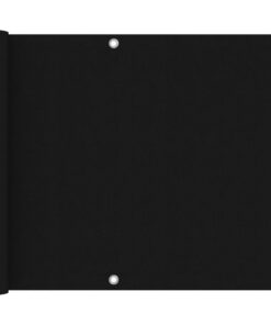 vidaXL Balkonscherm 75x500 cm oxford stof zwart