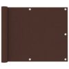 vidaXL Balkonscherm 75x600 cm oxford stof bruin