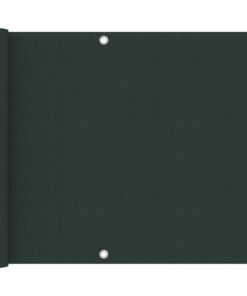 vidaXL Balkonscherm 75x600 cm oxford stof donkergroen