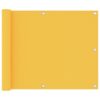 vidaXL Balkonscherm 75x600 cm oxford stof geel