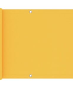 vidaXL Balkonscherm 75x600 cm oxford stof geel