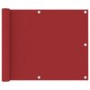 vidaXL Balkonscherm 75x600 cm oxford stof rood