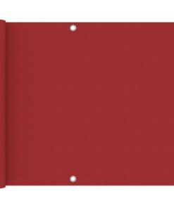 vidaXL Balkonscherm 75x600 cm oxford stof rood