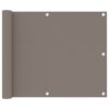 vidaXL Balkonscherm 75x600 cm oxford stof taupe