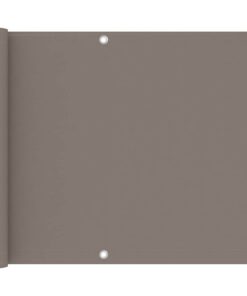vidaXL Balkonscherm 75x600 cm oxford stof taupe