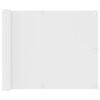 vidaXL Balkonscherm 75x600 cm oxford stof wit