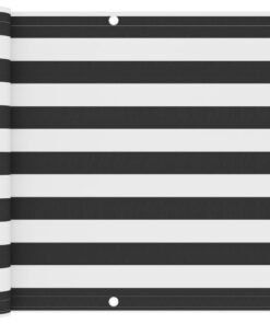 vidaXL Balkonscherm 90x300 cm oxford stof antraciet en wit