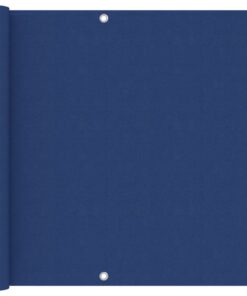 vidaXL Balkonscherm 90x300 cm oxford stof blauw