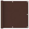 vidaXL Balkonscherm 90x300 cm oxford stof bruin