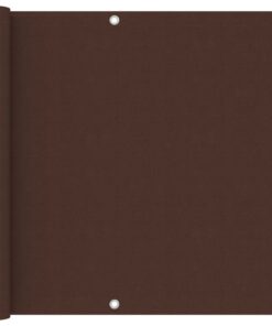 vidaXL Balkonscherm 90x300 cm oxford stof bruin