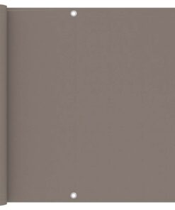 vidaXL Balkonscherm 90x300 cm oxford stof taupe