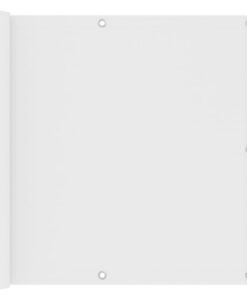 vidaXL Balkonscherm 90x300 cm oxford stof wit