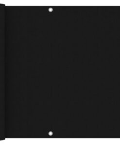 vidaXL Balkonscherm 90x300 cm oxford stof zwart