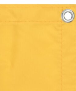 vidaXL Balkonscherm 90x400 cm oxford stof geel