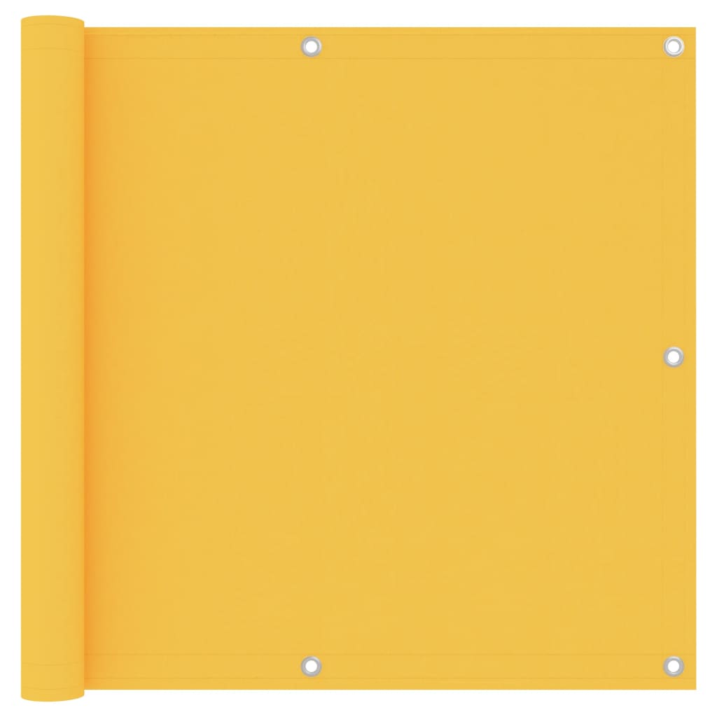 vidaXL Balkonscherm 90x400 cm oxford stof geel