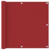 vidaXL Balkonscherm 90x400 cm oxford stof rood