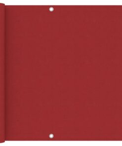 vidaXL Balkonscherm 90x400 cm oxford stof rood