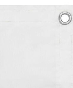 vidaXL Balkonscherm 90x400 cm oxford stof wit