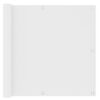 vidaXL Balkonscherm 90x400 cm oxford stof wit