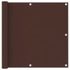 vidaXL Balkonscherm 90x500 cm oxford stof bruin