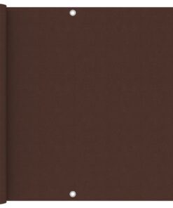 vidaXL Balkonscherm 90x500 cm oxford stof bruin