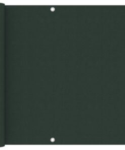 vidaXL Balkonscherm 90x500 cm oxford stof donkergroen