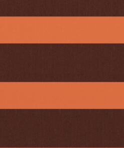 vidaXL Balkonscherm 90x500 cm oxford stof oranje en bruin