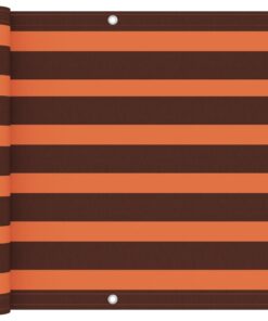 vidaXL Balkonscherm 90x500 cm oxford stof oranje en bruin