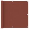 vidaXL Balkonscherm 90x500 cm oxford stof terracotta