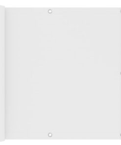 vidaXL Balkonscherm 90x500 cm oxford stof wit