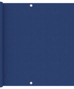 vidaXL Balkonscherm 90x600 cm oxford stof blauw