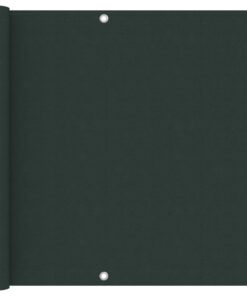 vidaXL Balkonscherm 90x600 cm oxford stof donkergroen