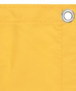 vidaXL Balkonscherm 90x600 cm oxford stof geel