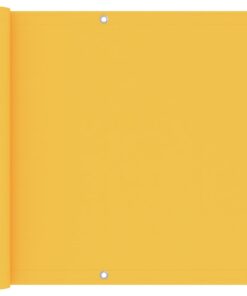 vidaXL Balkonscherm 90x600 cm oxford stof geel