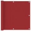 vidaXL Balkonscherm 90x600 cm oxford stof rood