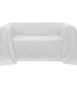 vidaXL Bankhoes 270x350 cm microsuède crème