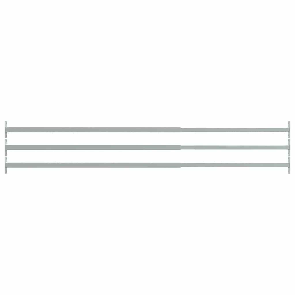 vidaXL Barrièrestangen verstelbaar 3 st 710-1200 mm - Afbeelding 3