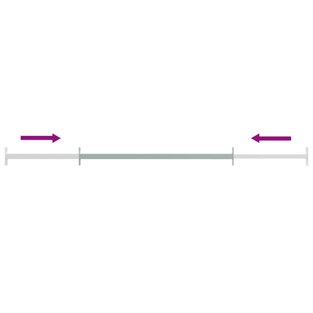 vidaXL Barrièrestangen verstelbaar 3 st 710-1200 mm - Afbeelding 5
