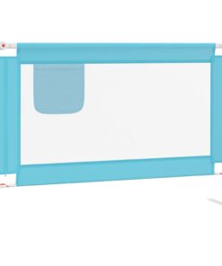 vidaXL Bedhekje peuter 100x25 cm stof blauw