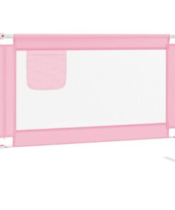 vidaXL Bedhekje peuter 100x25 cm stof roze