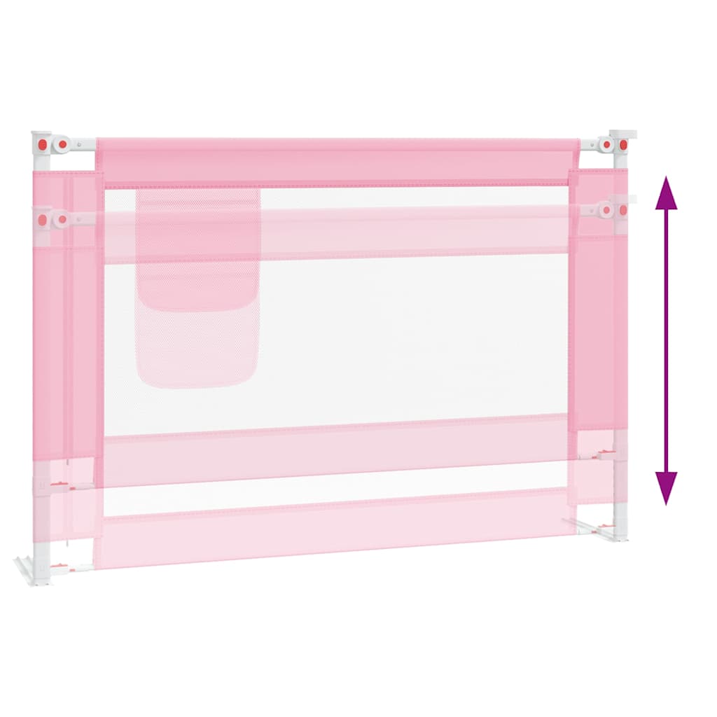 vidaXL Bedhekje peuter 100x25 cm stof roze - Image 6