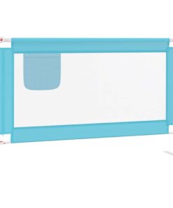 vidaXL Bedhekje peuter 120x25 cm stof blauw