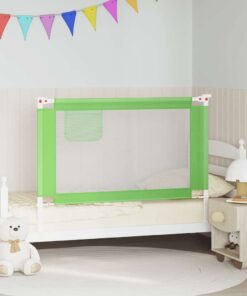 vidaXL Bedhekje peuter 120x25 cm stof groen
